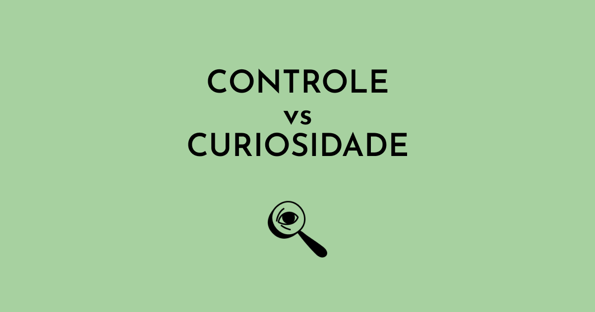 Experimente trocar controle por curiosidade